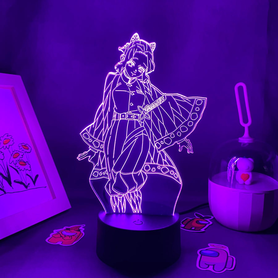 Demon Slayer Figure Shinobu Kocho 3D Night Light