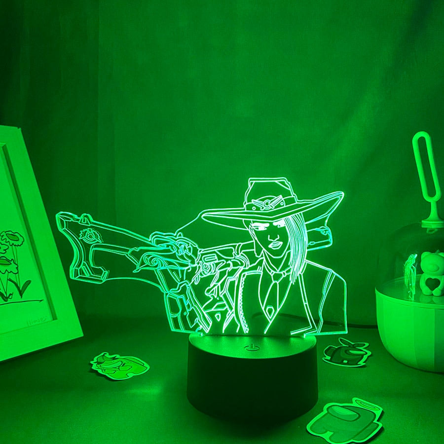 هيرو آش 3D بقيادة أضواء الليل النيون
