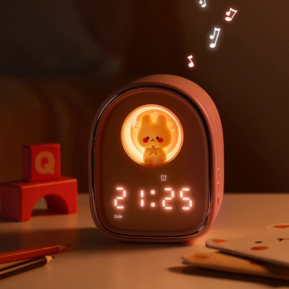 Rabbit Space Capsule  Alarm Clock Light