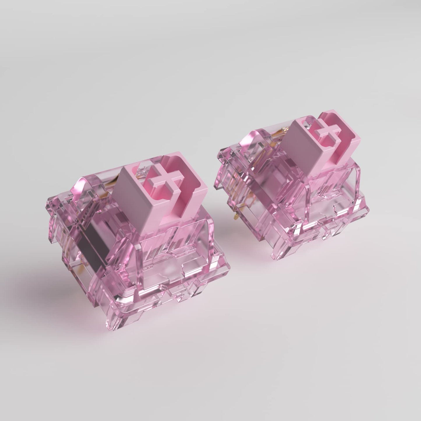 Akko CS Jelly Pink Switches 3 Pin 45gf Linear Switch Dustproof Stem Compatible with MX Mechanical Keyboard (45 pcs)