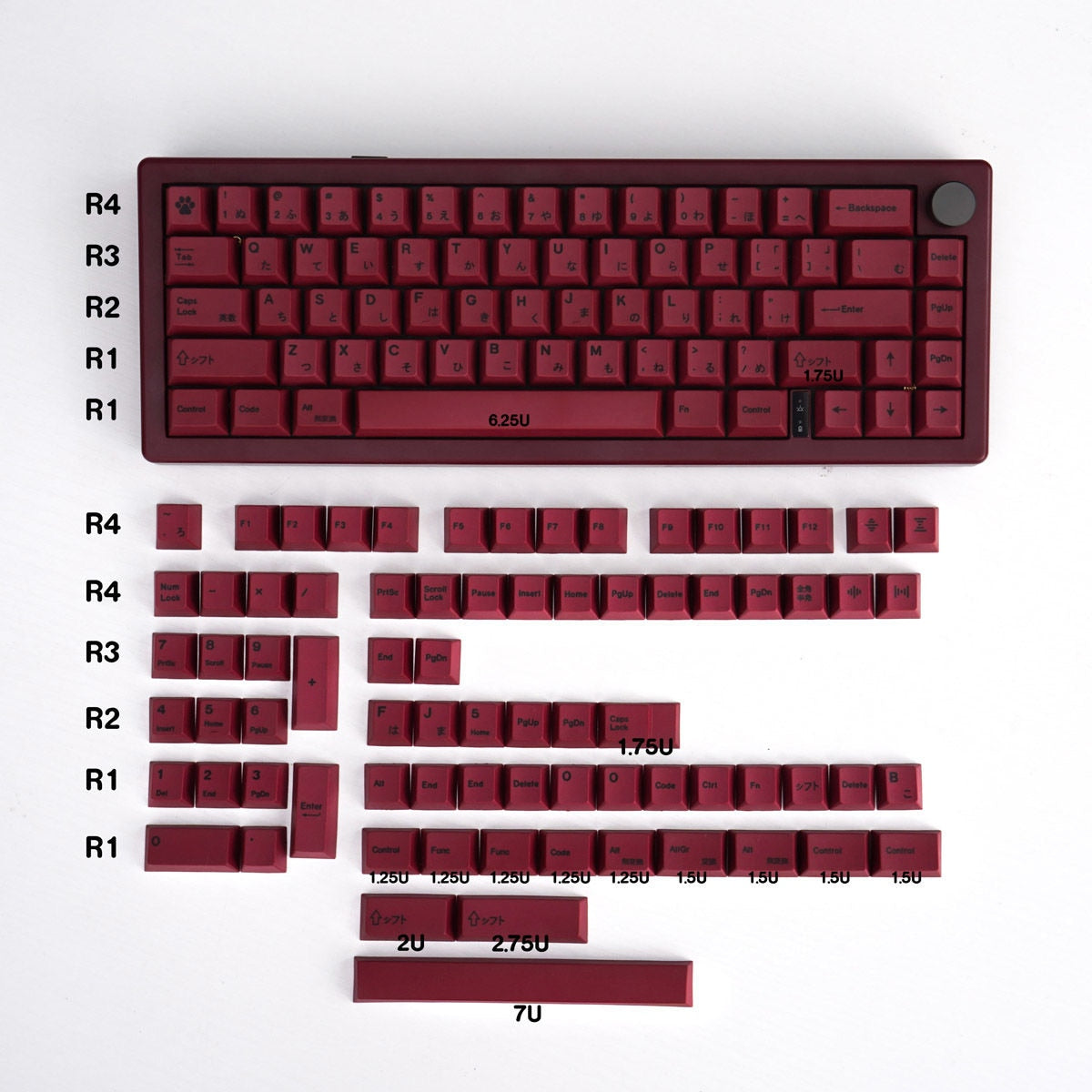 GMK BLOT Blood Sacrifice Red 143 keys PBT Keycaps