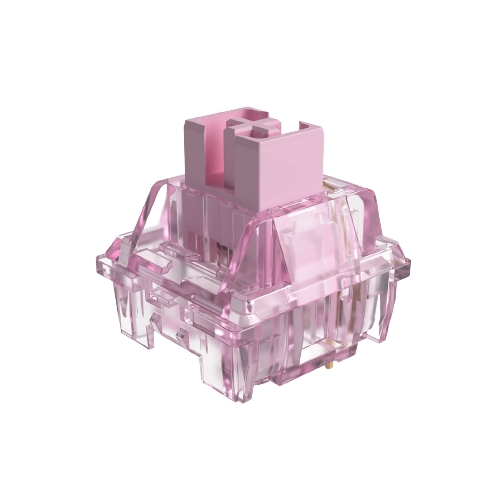 Akko CS Jelly Pink Switches 3 Pin 45gf Linear Switch Dustproof Stem Compatible with MX Mechanical Keyboard (45 pcs)