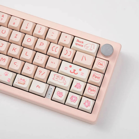 Pink Naughty Cat Keycap