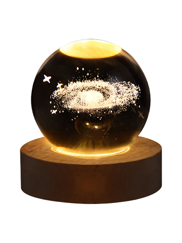 Glowing Planetary Galaxies Crystal Ball Night Lights