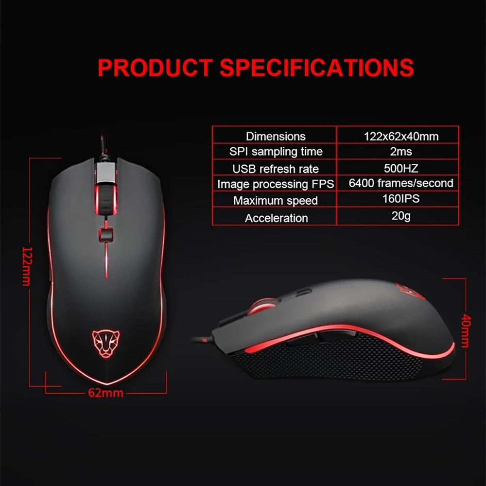 Motospeed V40 Gaming Mouse 4000DPI