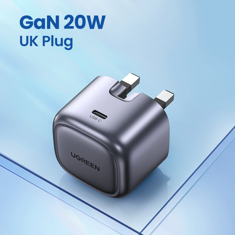 【NEW SALE】UGREEN 20W GaN Charger PD Fast USB Type C Charger USB C PD3.0 QC3.0 Quick Charging For iPhone 14 13 12 11