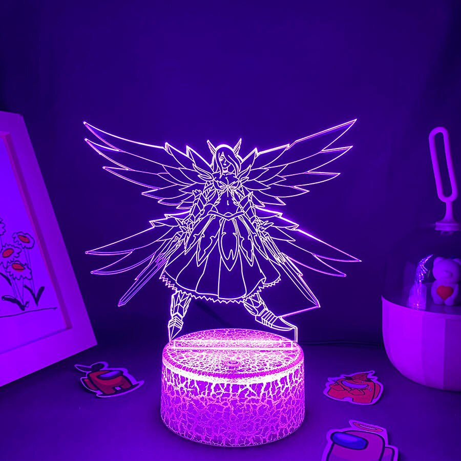 Fairy Tail Figure Erza 3D LED Night