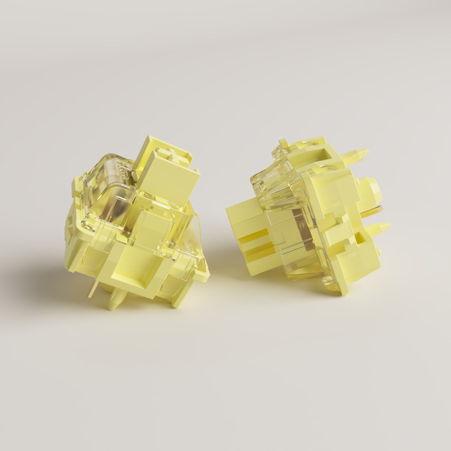 Akko V3 Cream Yellow Pro Switch 5 Pin 50gf Linear Switch with Dustproof Stem Compatible with MX Mechanical Keyboard