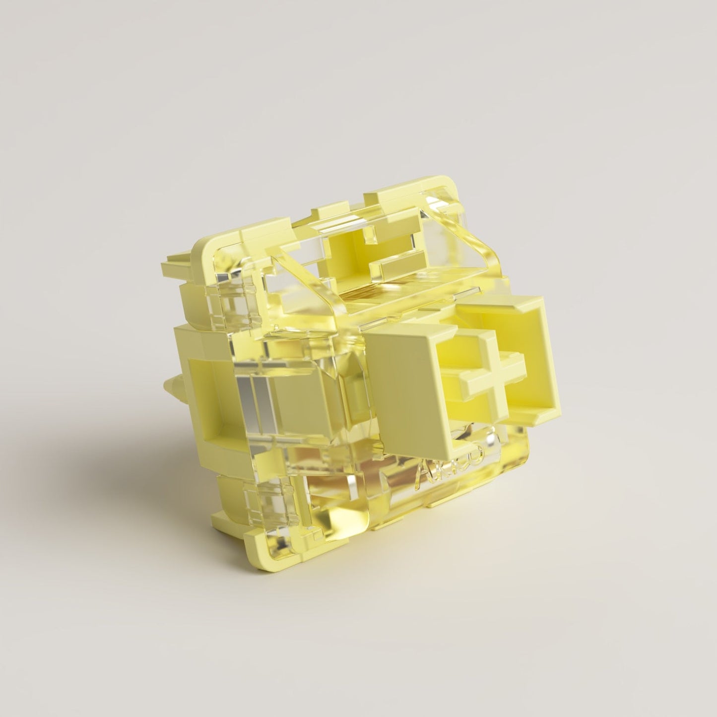 Akko V3 Cream Yellow Pro Switch 5 Pin 50gf Linear Switch with Dustproof Stem Compatible with MX Mechanical Keyboard