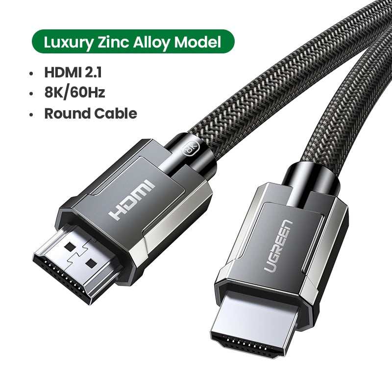 UGREEN 8K HDMI Cable for Xiaomi TV Box PS5 USB HUB Ultra High Speed Certified 8K@60Hz HDMI 2.1 Cable 48Gbps eARC Dolby Vision HD