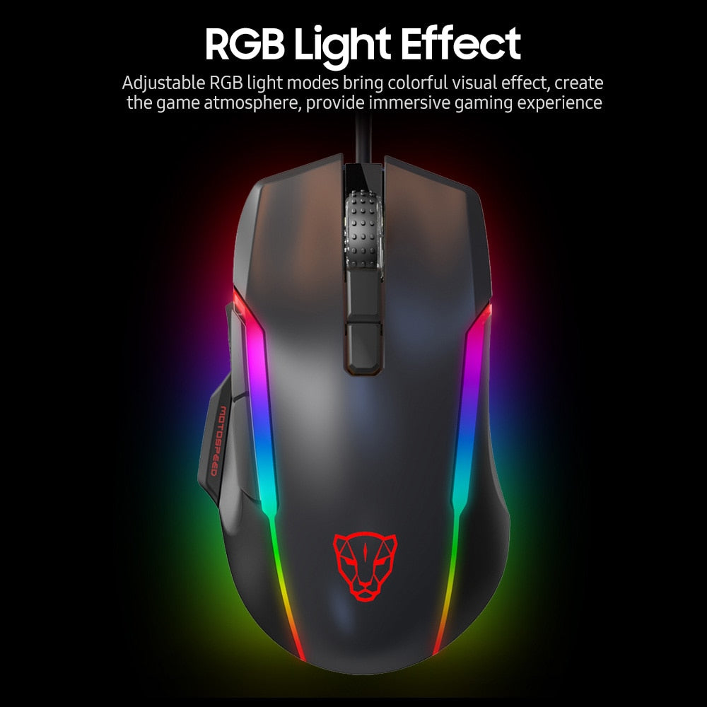 Motospeed V90 Wired Gaming Mouse 5000 DPI