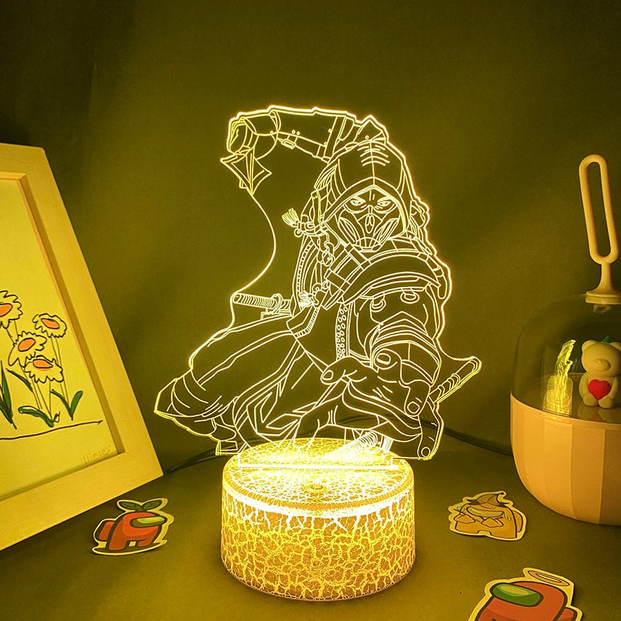 Hot Game Mortal Kombat Scorpion 3D Nightlights