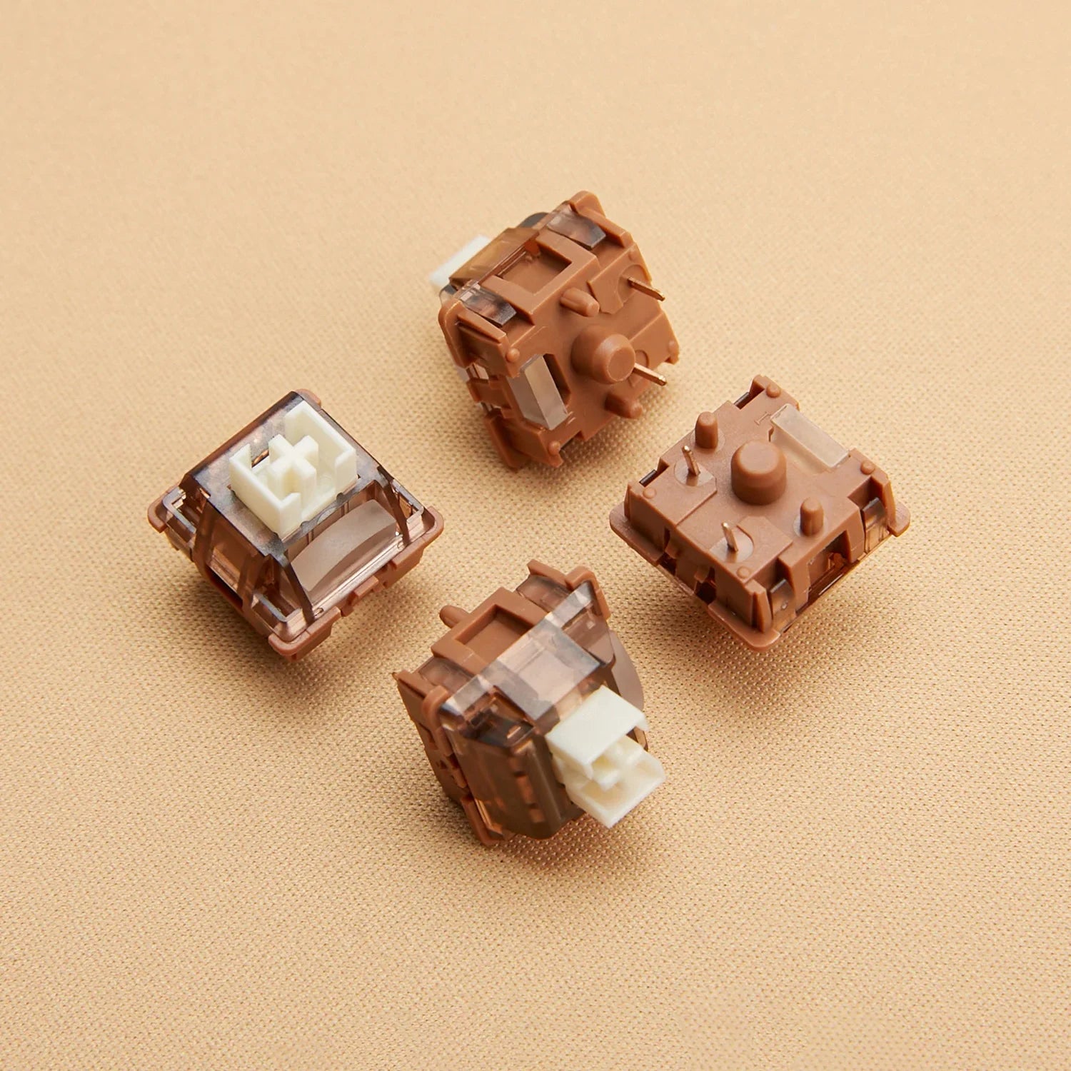 YUNZII Cocoa Cream Pre-Lubed 5-Pin Early Bottoming Linear Switch