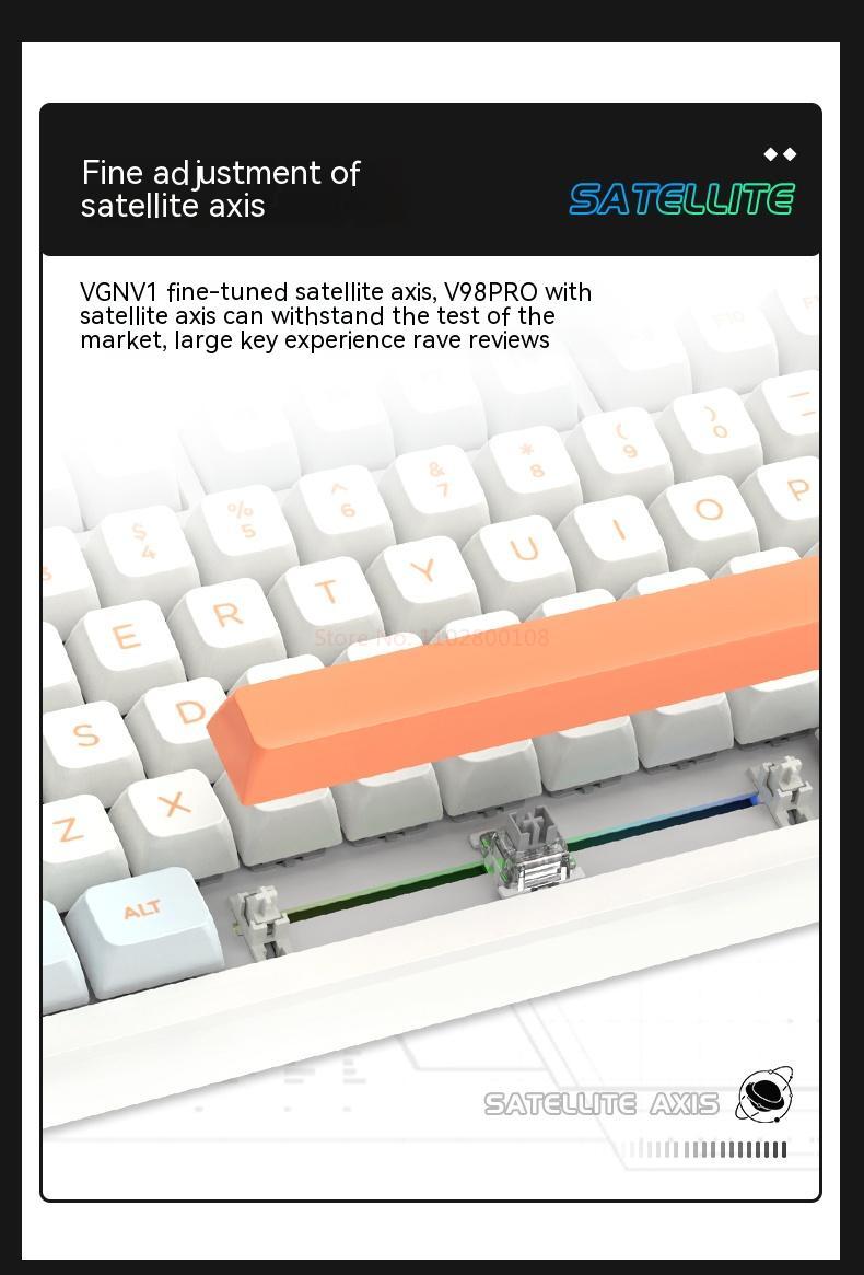 لوحة المفاتيح اللاسلكية Vgn N75 Pro ثلاثية الوضع 