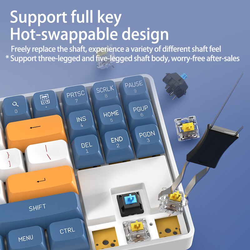 Aigo A87 Gaming Mechanical Keyboard Tri-Mode