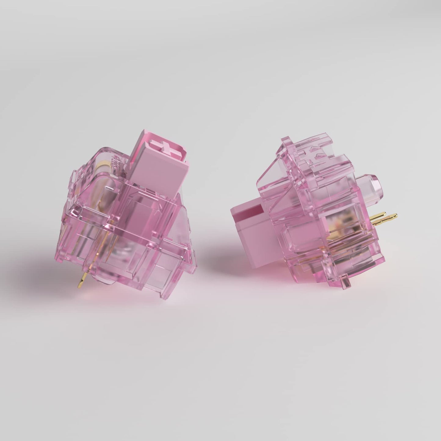 Akko CS Jelly Pink Switches 3 Pin 45gf خطي مفتاح مقاوم للغبار متوافق مع لوحة المفاتيح الميكانيكية MX (45 قطعة) 