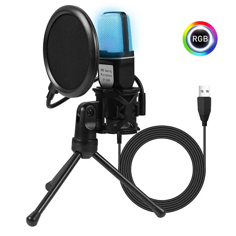 Yanmai SF666R RGB USB Microphone