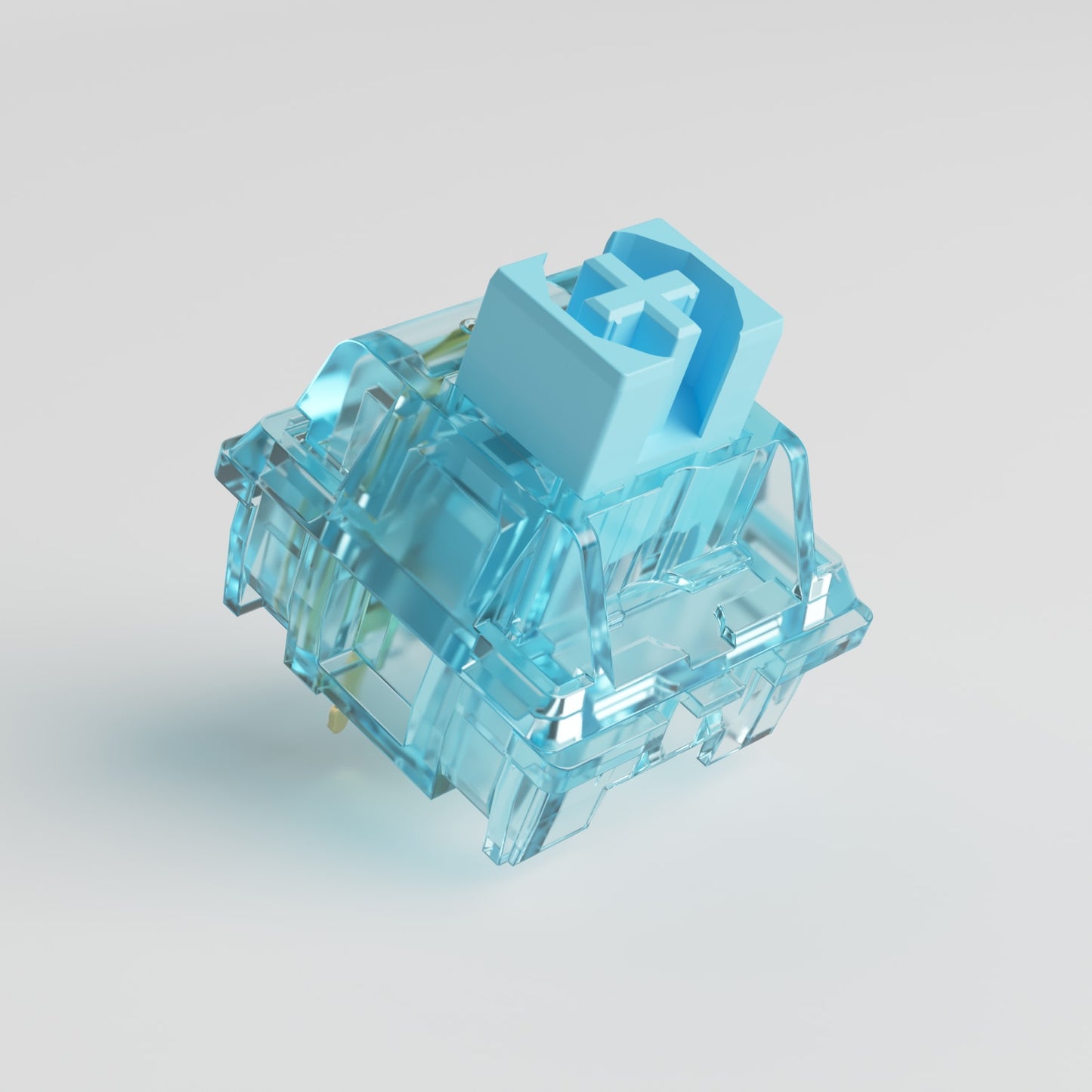 Akko x Monsgeek CS Jelly Blue Switches 3 Pin 40gf مفتاح اللمس متوافق مع لوحة المفاتيح الميكانيكية MX (110 قطعة)