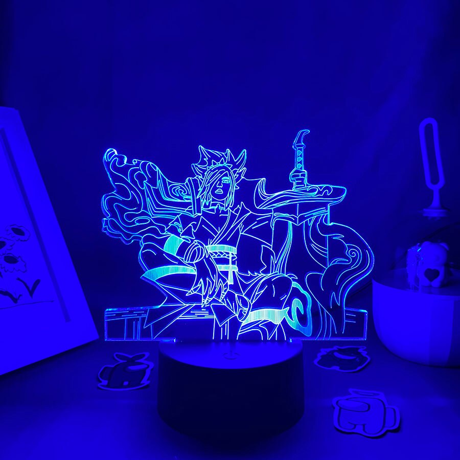 LOL Game League of Legends Figure Bladesman Night Light