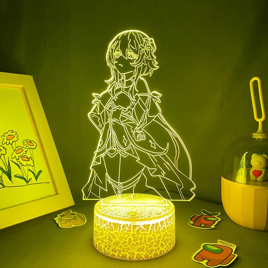 جينشين إمباكت لعبة مجسم لومين 3D LED أضواء ليلية