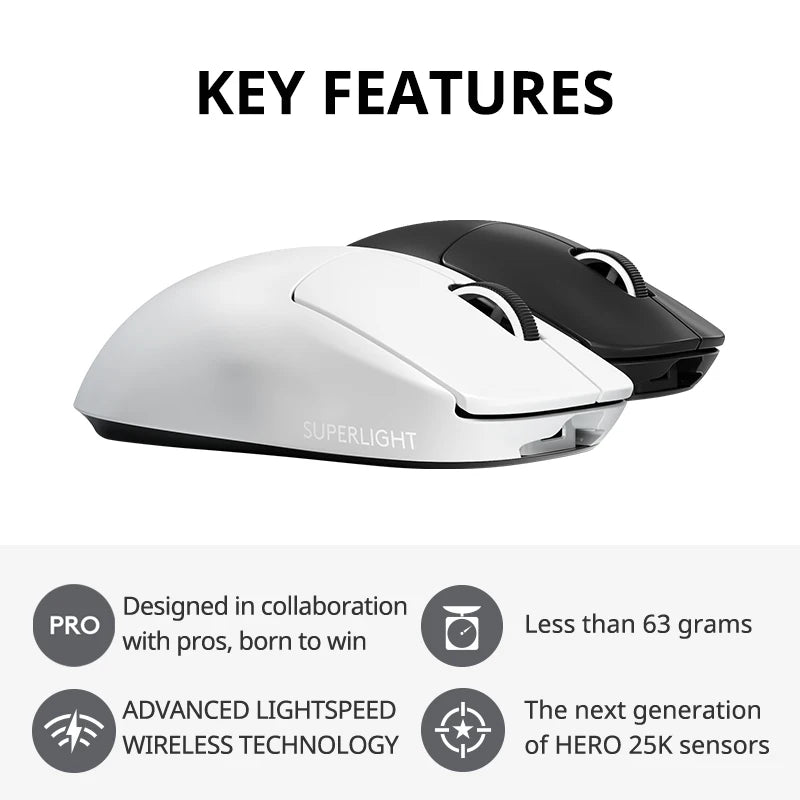 Logitech G PRO X  Superlight GPW2 Wireless Gaming Mouse