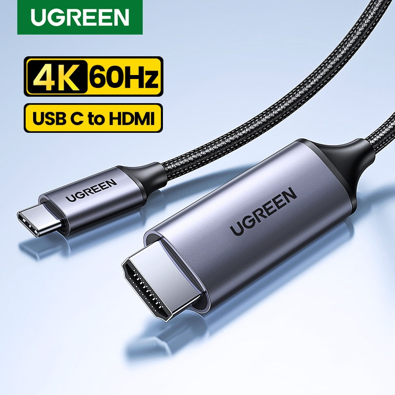 UGREEN USB C HDMI Cable Type C to HDMI 4K for TV Converter for MacBook Pro Air iPadPro Samsung Galaxy Pixelbook XPS HDMI Adapter