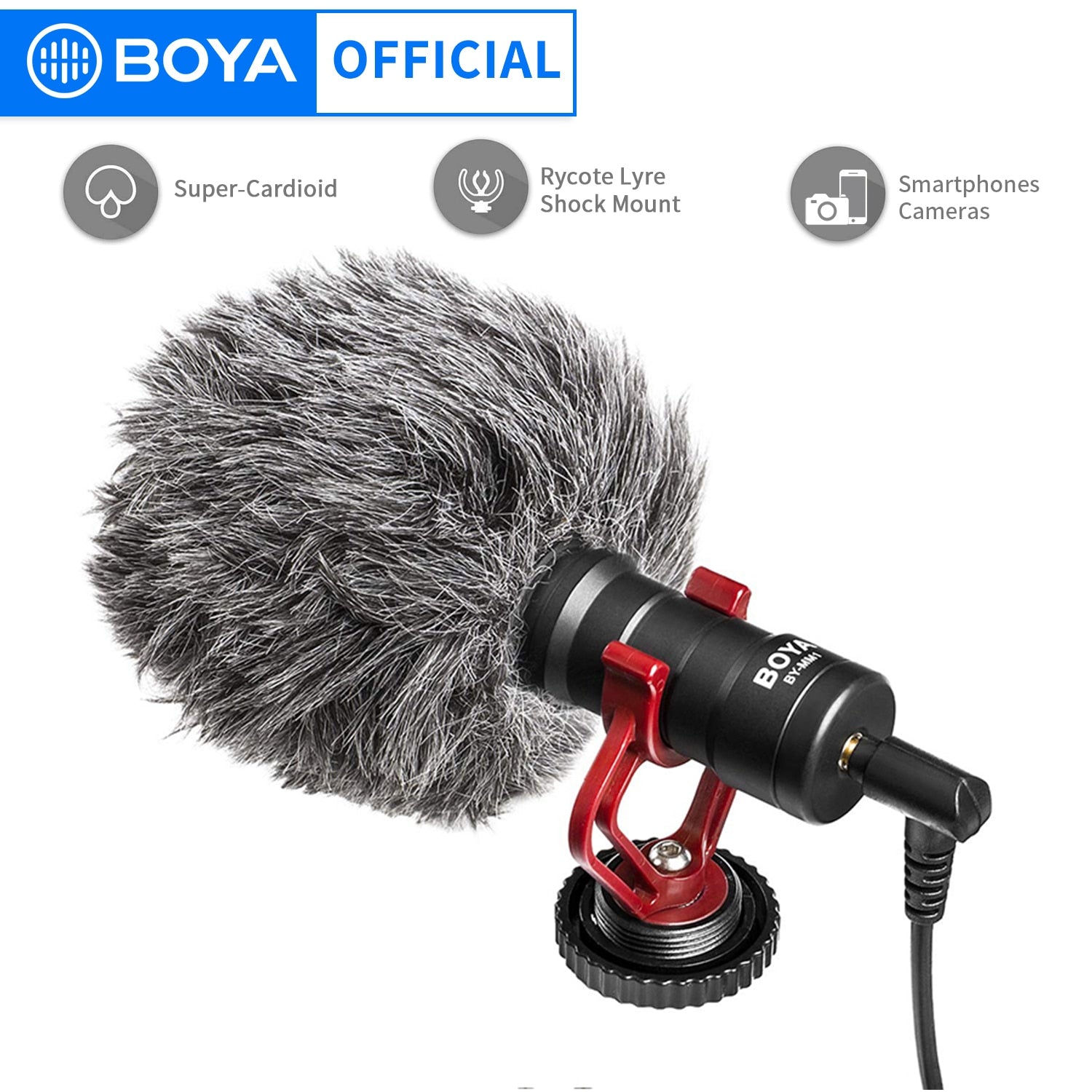 BOYA BY-MM1 Professional Cardioid Shotgun Microphone