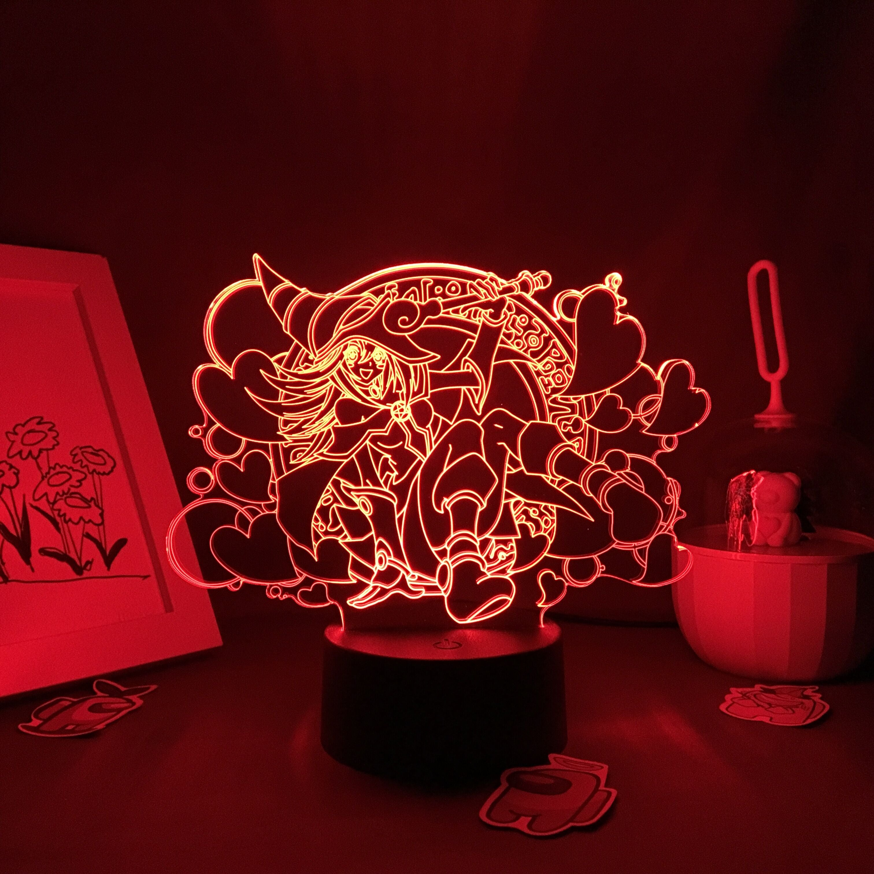 Game king Yu Gi Oh-dark magcian girl 3d Lamp