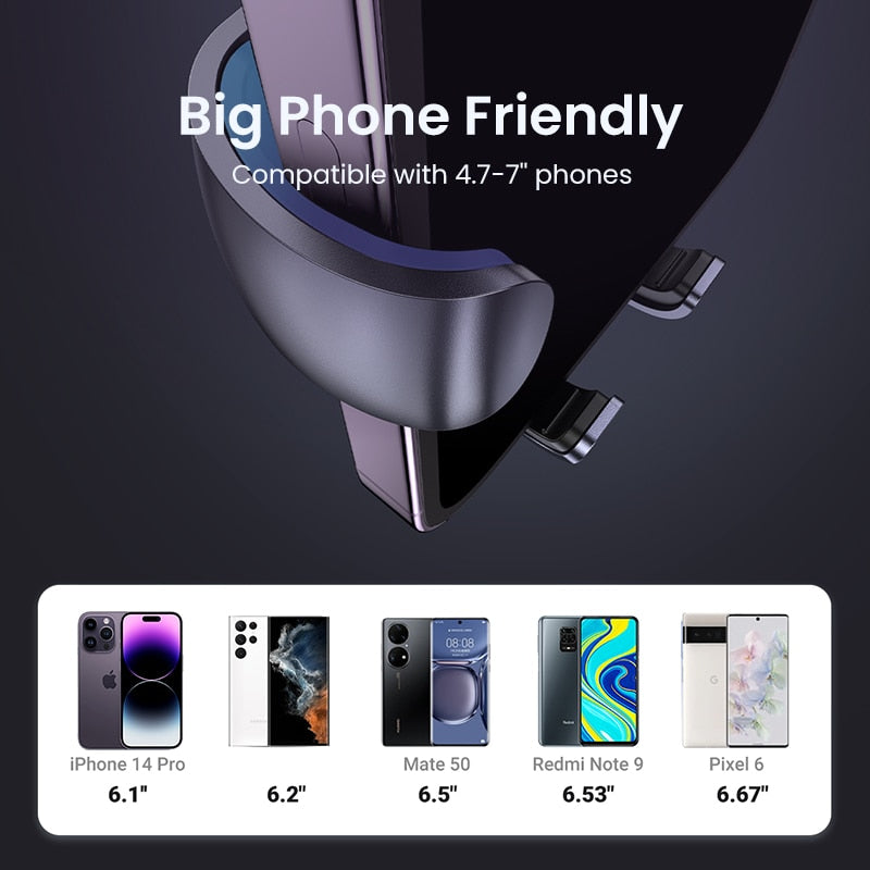 【بيع التصفية】حامل هاتف السيارة UGREEN حامل هاتف بفتحة تهوية لهاتف Xiaomi Samsung iPhone 12 13 14 حامل سيارة الجاذبية التلقائي