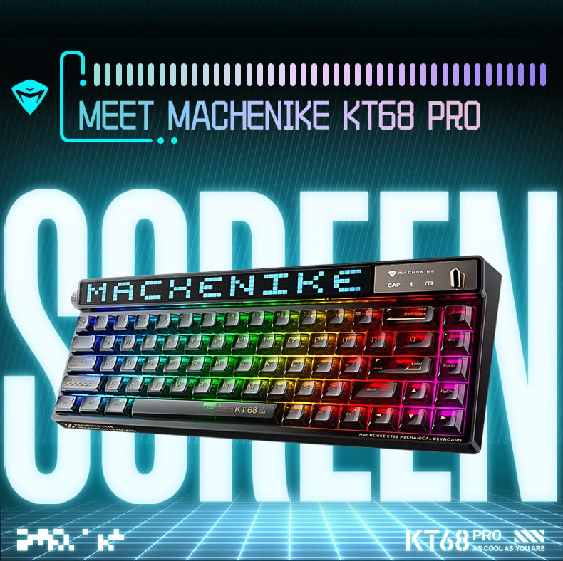 Machenike KT68 Pro Smart Screen Mechanical Keyboard – EL3BS7