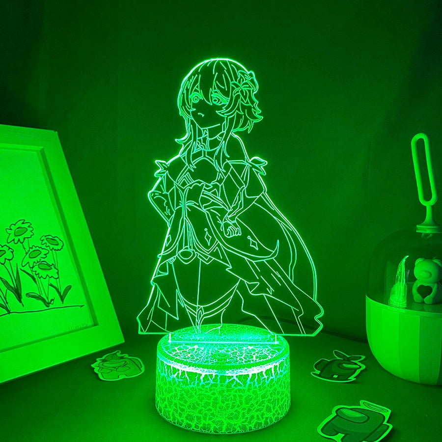 جينشين إمباكت لعبة مجسم لومين 3D LED أضواء ليلية