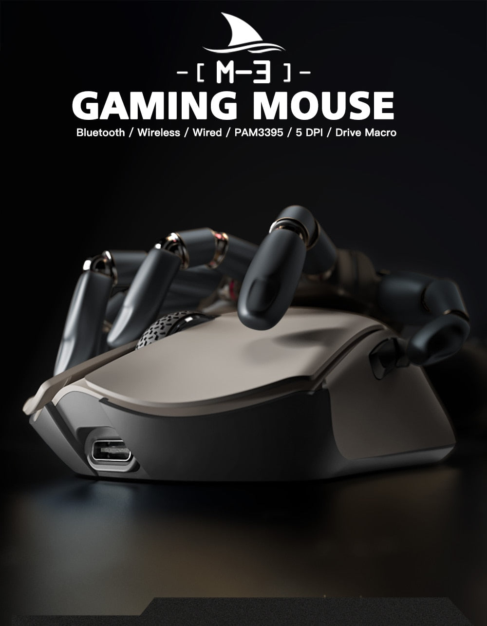 Motospeed M3 Bluetooth Wireless Gaming Mouse 26000DPI