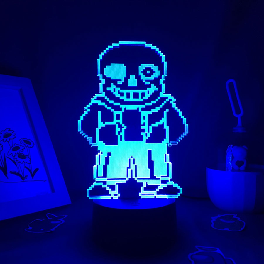 Undertale Sans Love Game Lamp