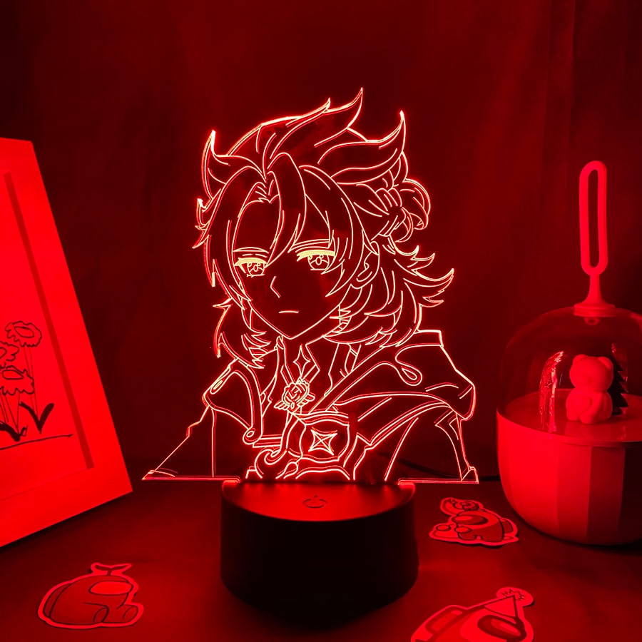 Genshin Impact Game Figure Albedo 3D Night Light