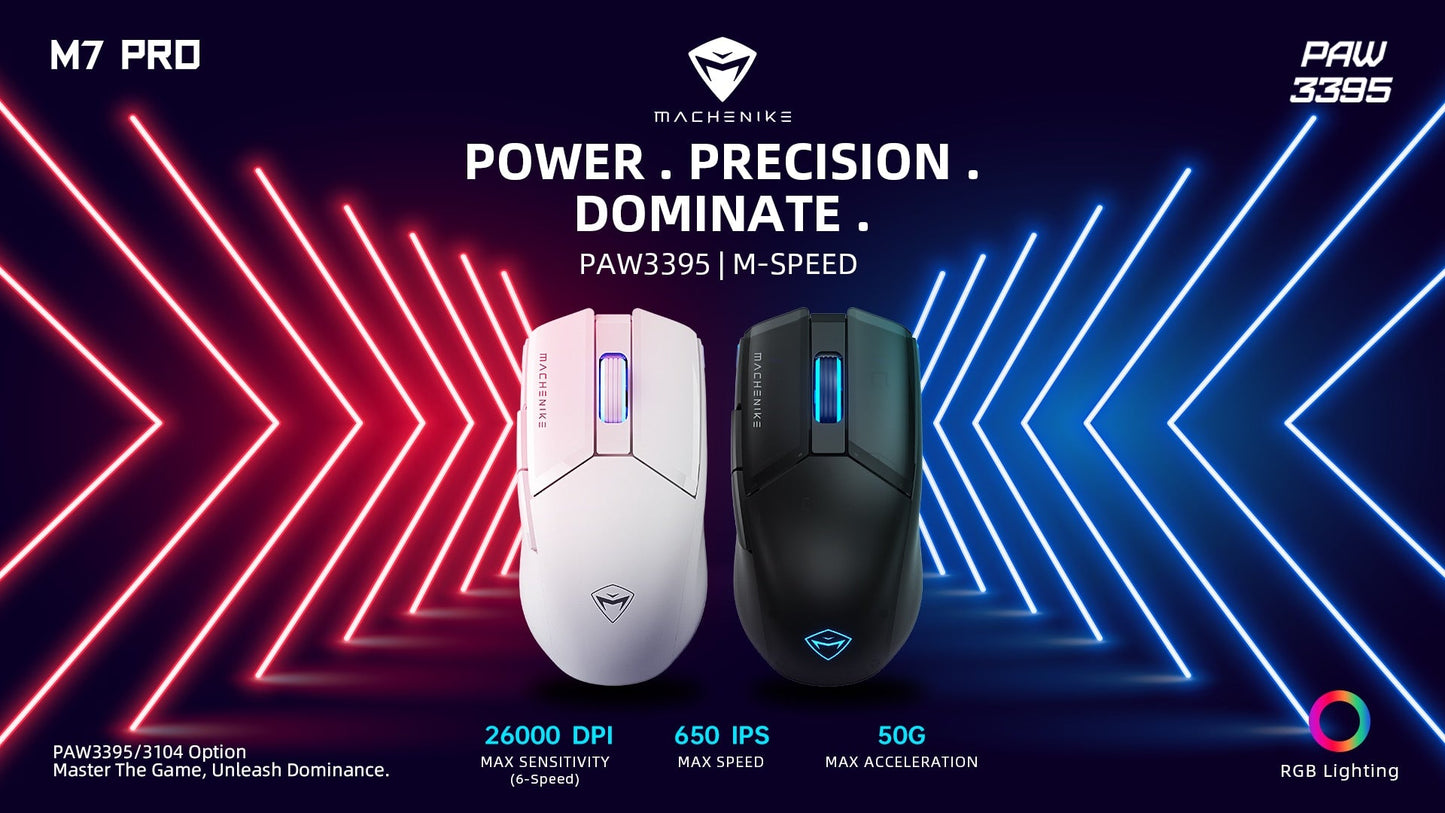 Machenike M7 Pro Gaming Mouse 8000 - 26000DPI 7 Buttons 74g