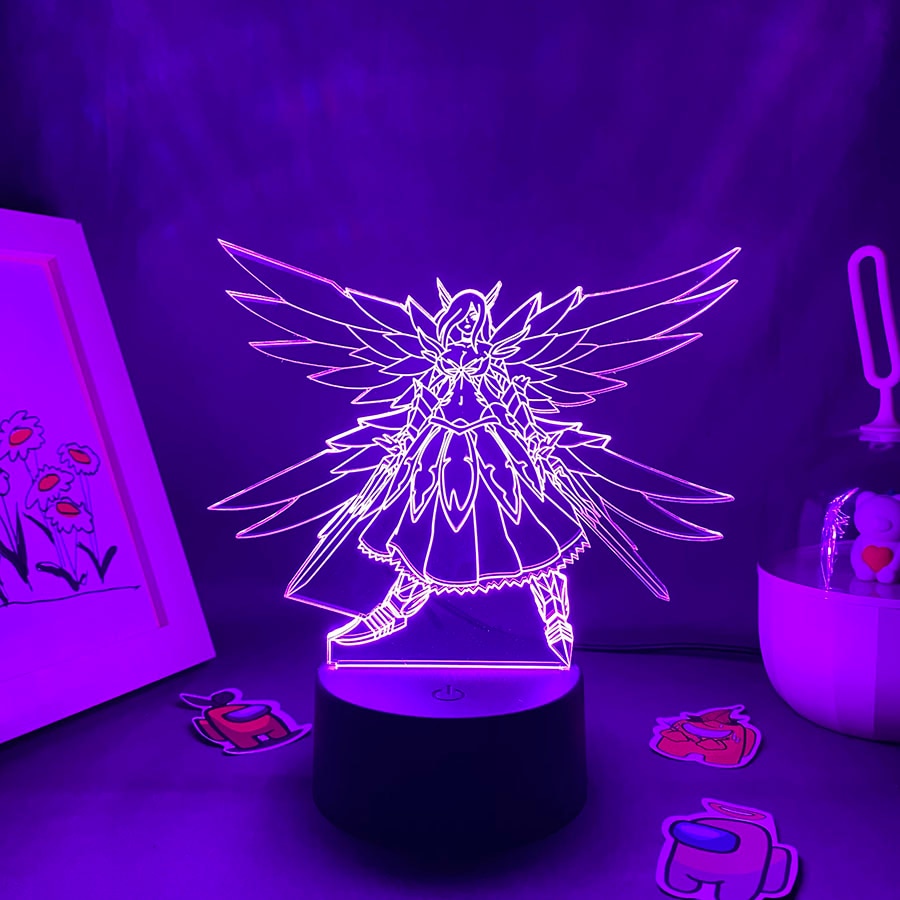 شخصية الجنية تيل إيرزا ثلاثية الأبعاد LED ليلية