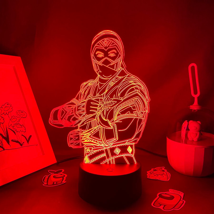 Hot Game Mortal Kombat Sub-zero 3D Nightlights