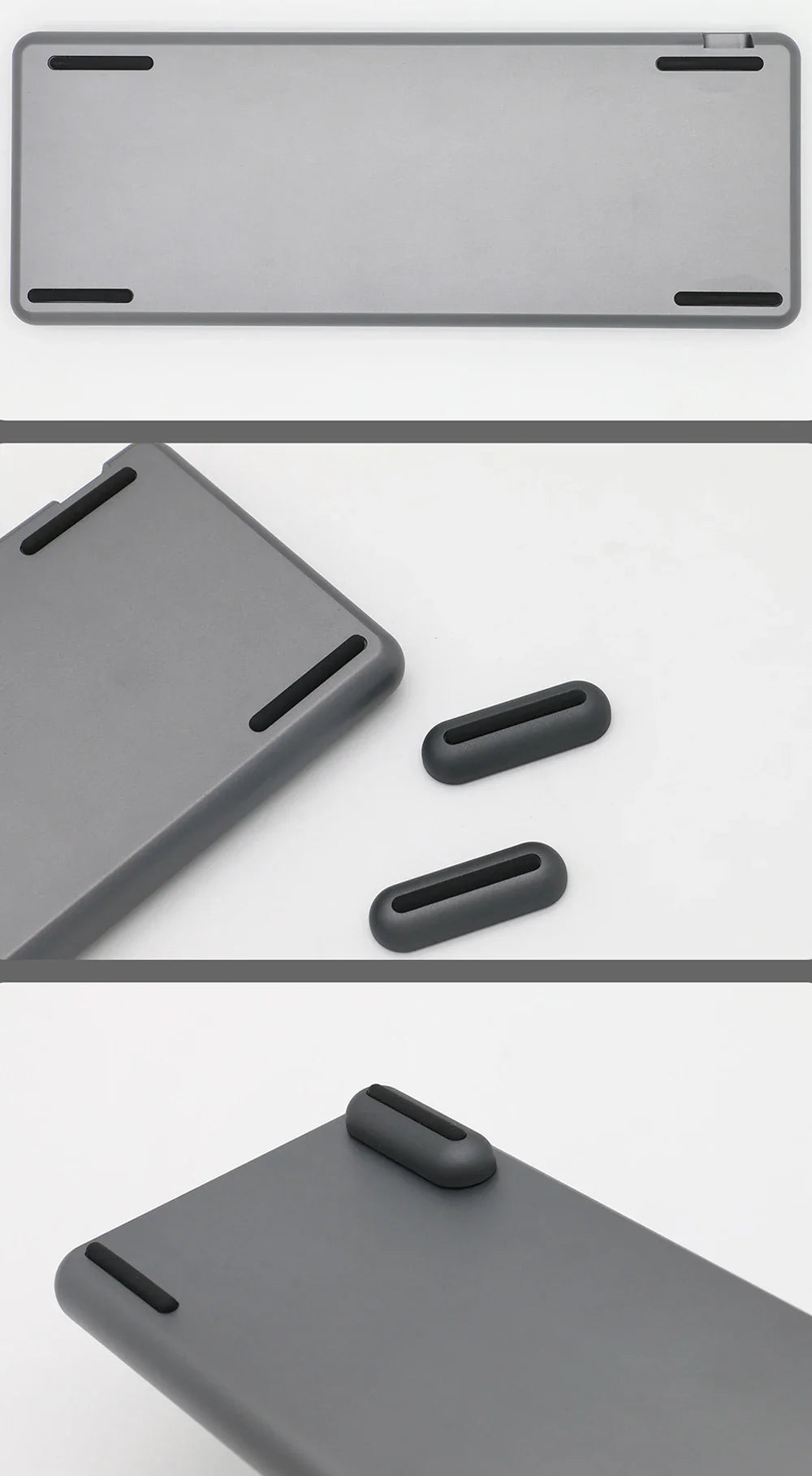 Deep Grey KJ61 DIY Kits CNC Aluminum Shell RGB Hot Swappable Wired Keyboard
