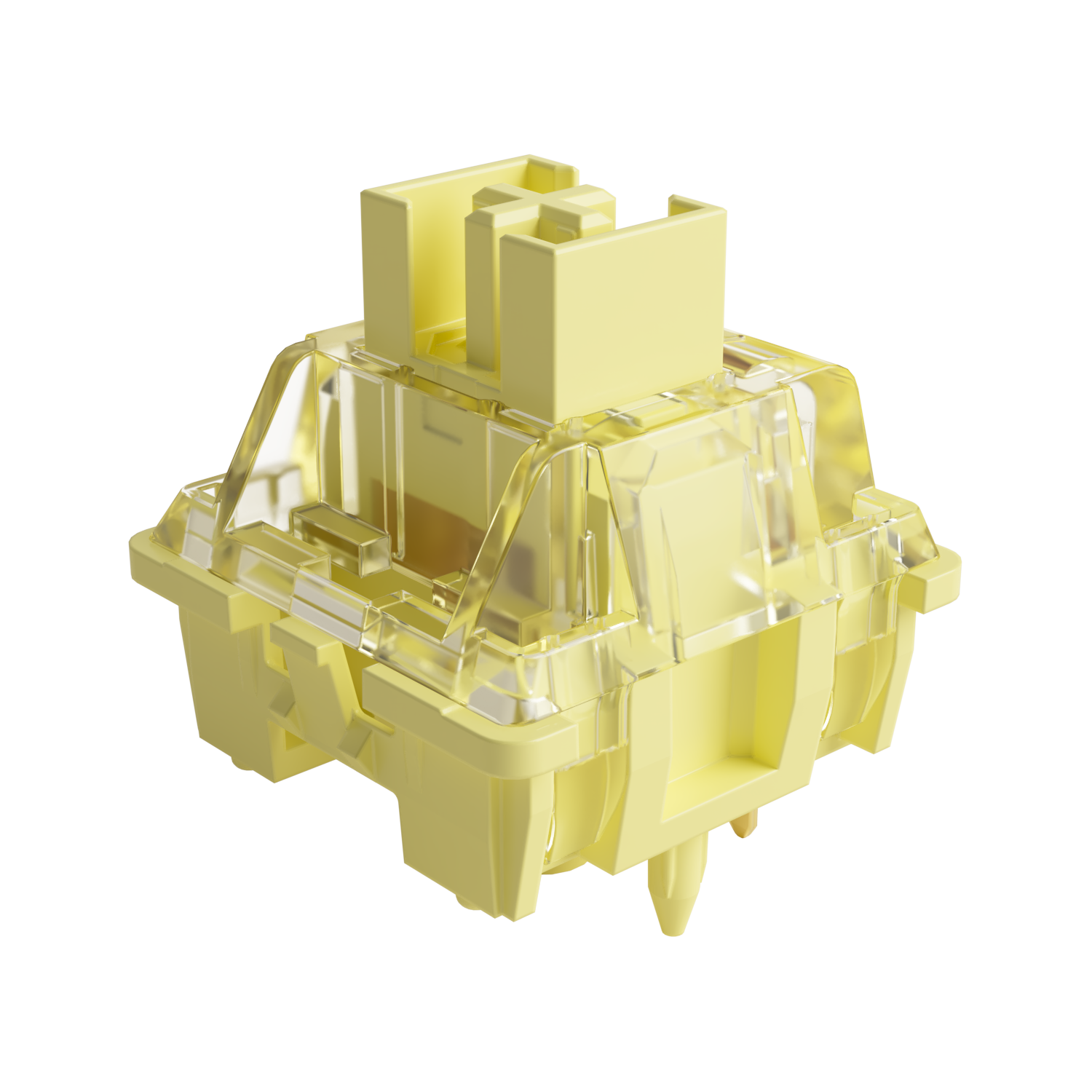 Akko V3 Cream Yellow Pro Switch 5 Pin 50gf Linear Switch with Dustproof Stem Compatible with MX Mechanical Keyboard