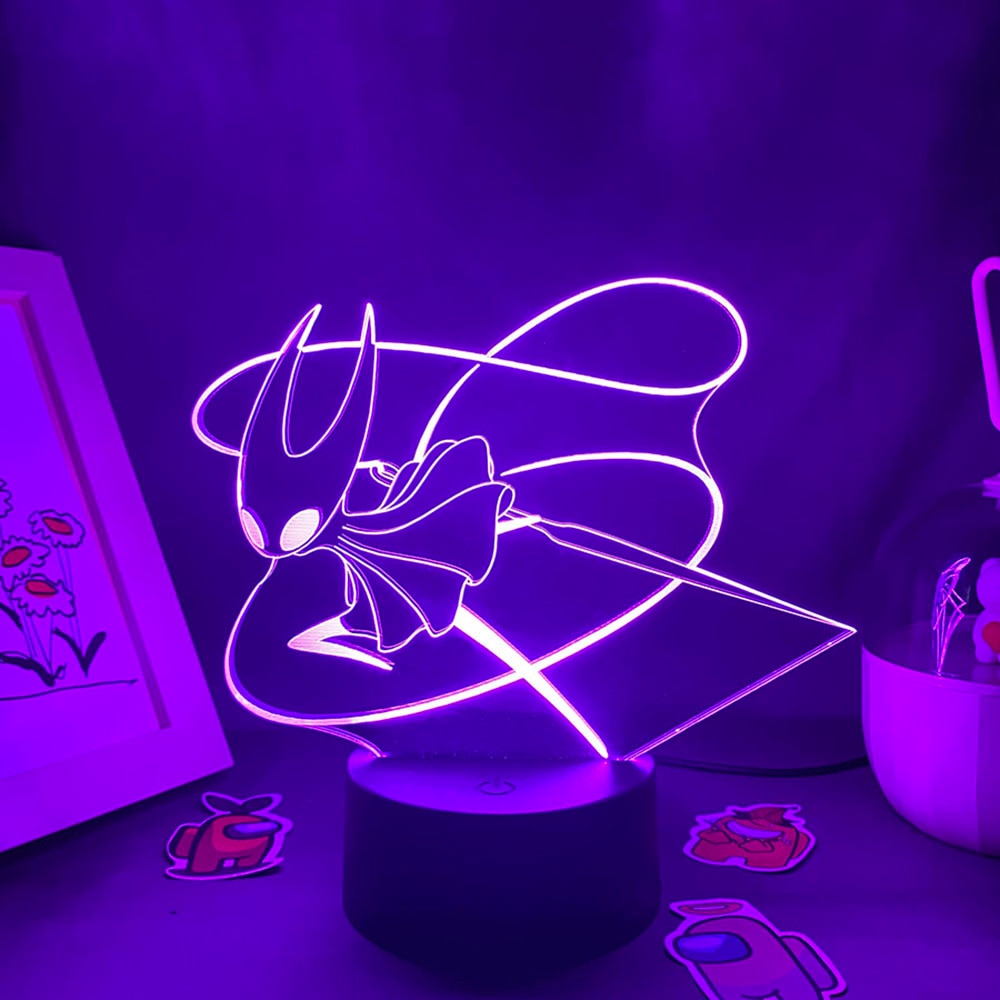 Hollow Knight 3D Neon Night Lights