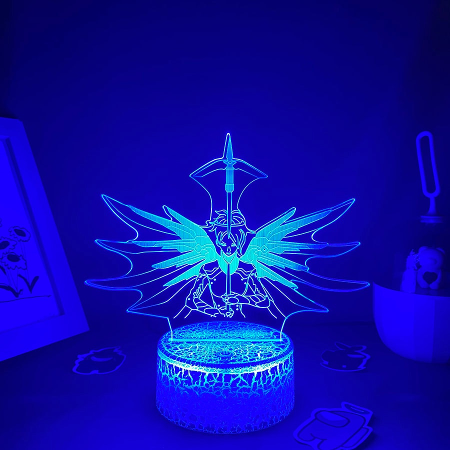 Mercy Angela Ziegler 3D Led Neon Night Lights