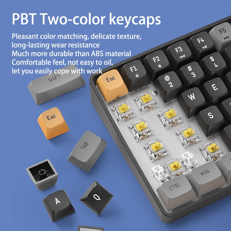Aigo A87 Gaming Mechanical Keyboard Tri-Mode
