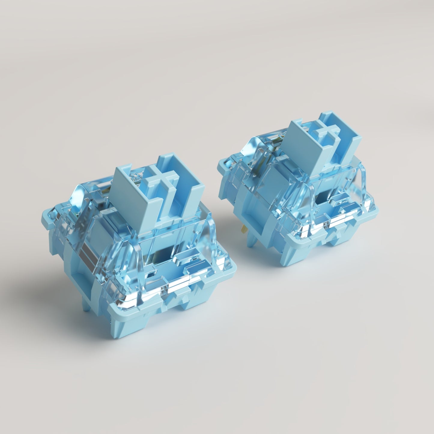 Akko V3/V3 Pro Cream Blue Switch 3 Pin 38gf مفتاح اللمس مع جذع مقاوم للغبار متوافق مع لوحة المفاتيح الميكانيكية MX 