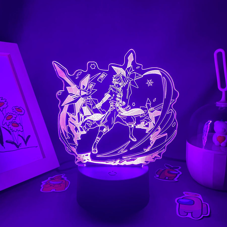 Genshin Impact Figure Chongyun 3D Lava Lamp