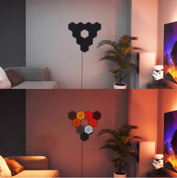 NANOLEAF (9 Panels) Black Ultra Hexagons Starter Kit