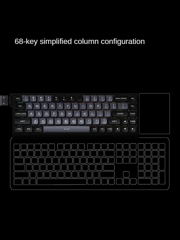 IYX MU68 Magnetic Keyboard Aluminum E-Sports Switch 68 Keys RGB
