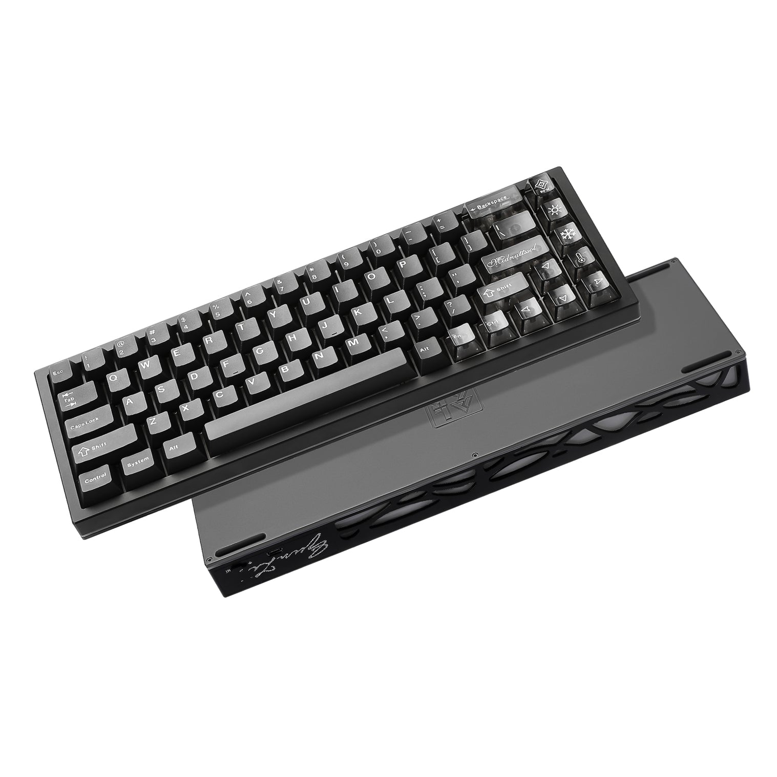 شحن مجّاني YUNZII AL65 QMK/VIA Custom Hollow Wireless Mechanical Keyboard