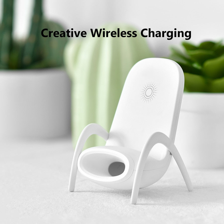 Chair Wireless Charger with Sound Amplifier