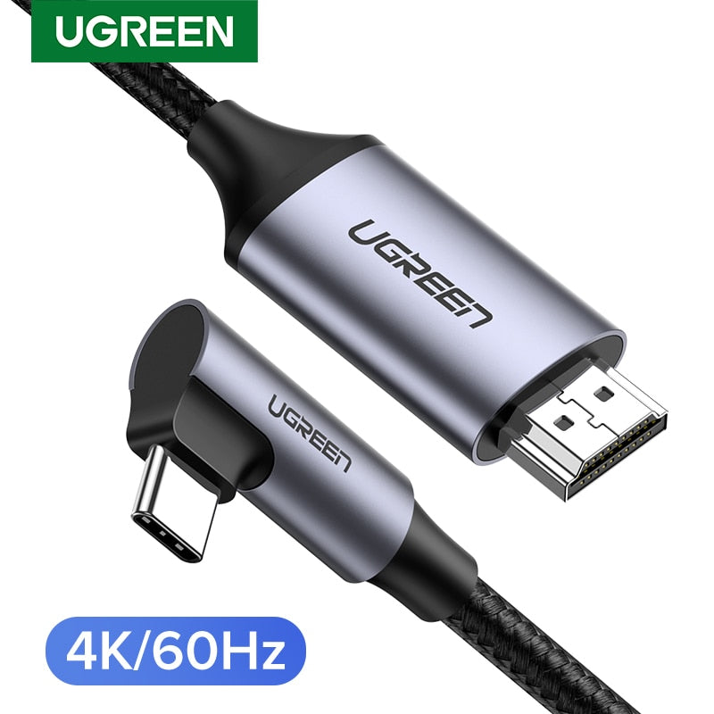 Ugreen USB C To HDMI Cable Type C HDMI Thunderbolt 3 Converter for MacBook iPad Pro 2018 USB-C HDMI Adapter USB Type-C HDMI