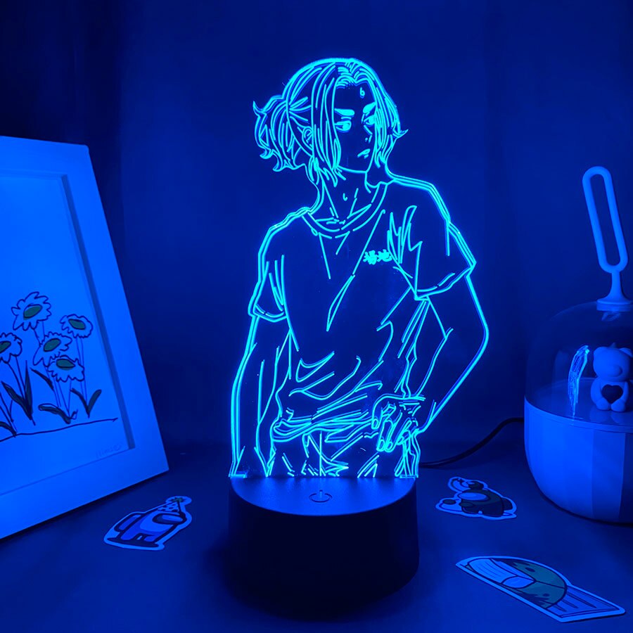 Tokyo Revengers Figure Baji 3D LED Lave Lamp